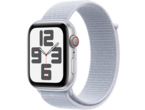 Смарт часовници Apple Watch SE2 GPS + Cellular 44mm Silver Alu Case with Blue Cloud Sport Loop