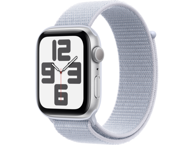Смарт часовници Apple Watch SE2 (2024) GPS 44mm Silver Alu Case with Blue Cloud Sport Loop
