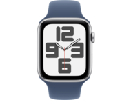 Смарт часовници Apple Watch SE2 (2024) GPS 44mm Silver Alu Case with Denim Sport Band - S/M