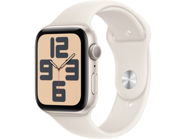 Смарт часовници Apple Watch SE2 (2024) GPS 44mm Starlight Alu Case with Starlight Sport Band - M/L