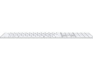 Клавиатури Apple Magic Keyboard with Touch ID and Numeric Keypad for Mac models with Apple silicon (USB–C) - Ukrainian - White Keys