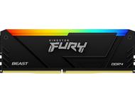 Оперативна памет 64GB (2x32GB) DDR4 3200MT/s Kingston FURY BEAST Black RGB, Разопакован продукт