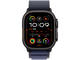 Каишки Apple Watch 49mm Loop: Navy Alpine Loop - Small - Natural Titanium Finish