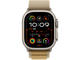 Каишки Apple Watch 49mm Loop: Tan Alpine Loop - Small - Natural Titanium Finish