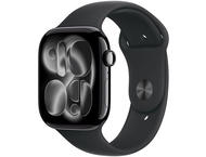 Смарт часовници Apple Watch S11 GPS + Cellular 42mm Jet Black Aluminium Case with Black Sport Band - S/M
