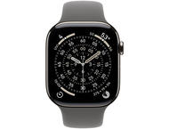 Смарт часовници Apple Watch S11 GPS + Cellular 42mm Natural Titanium Case with Stone Grey Sport Band - M/L