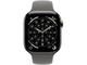 Смарт часовници Apple Watch Series 11 GPS + Cellular 42mm Natural Titanium Case with Stone Grey Sport Band - M/L