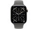 Смарт часовници Apple Watch Series 11 GPS + Cellular 46mm Natural Titanium Case with Stone Grey Sport Band - S/M