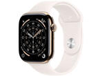 Смарт часовници Apple Watch S11 GPS + Cellular 46mm Gold Titanium Case with Light Blush Sport Band - M/L