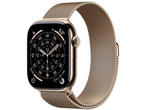 Смарт часовници Apple Watch S11 GPS + Cellular 46mm Gold Titanium Case with Gold Milanese Loop - S/M