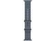Смарт часовници Apple Watch Ultra 3 Cellular 49mm Natural Titanium Case with Anchor Blue Ocean Band