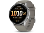 Смарт часовници Garmin Venu® 4 - 45 мм, Silver с Silver Gray силиконова каишка