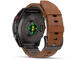 Смарт часовници Garmin fēnix® 8 Pro - 47 mm, AMOLED, Sapphire - Carbon grey DLC titanium с Chestnut кожена каишка