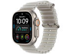 Смарт часовници Apple Watch Ultra 4 GPS + Cellular - Natural Titanium, Translucent Grey Ocean Band