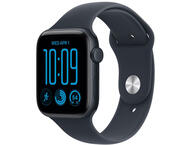 Смарт часовници Apple Watch SE 3 44 mm GPS - Midnight Aluminium Case with Navy Blue Sport Band - S/M
